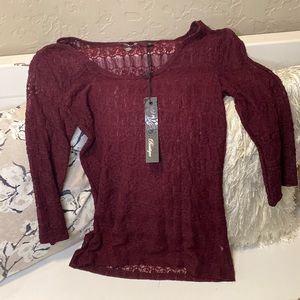 BKE boutique lace top size medium